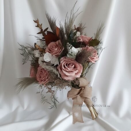 Rosas rosa viejo y blancas 1015
