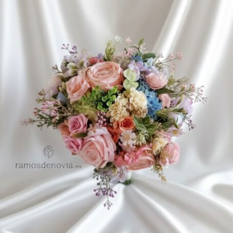 Bouquet Rosa Pastel y Hortensias 1131