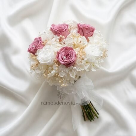 Bouquet rosa y blanco 1134