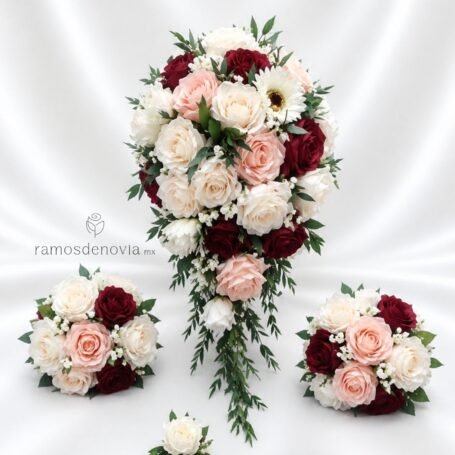 Cascada vino rosa e ivory 1183