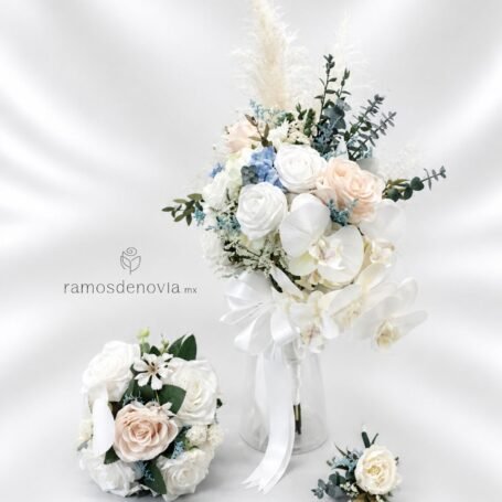 Cascada orquídeas y rosas 1189