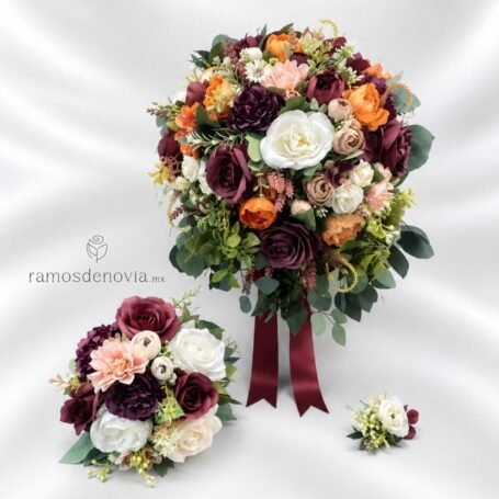 Bouquet Vino y Coral 1190